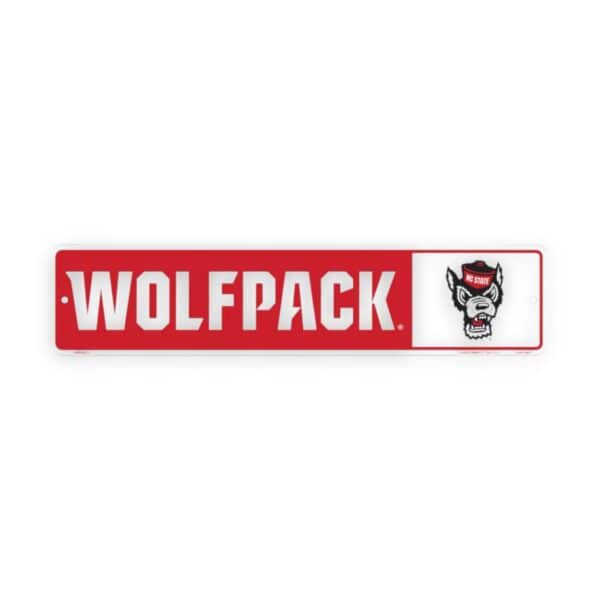 NC State Rectangle Sign Metal