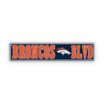 Denver Broncos Rectangle Sign
  Metal