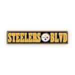 Pittsburgh Steelers Rectangle
  Sign Metal