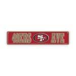 49ers Rectangle Sign Metal