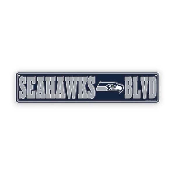 Seattle Seahawks Rectangle
  Sign Metal