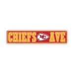 KC Chiefs Rectangle Sign Metal