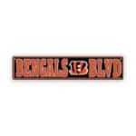 Cincinnati Bengals Rectangle
  Sign Metal