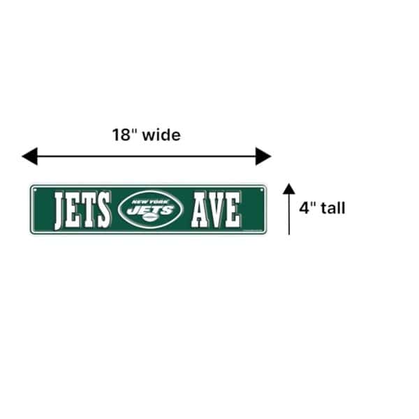 NY Jets Rectangle Sign Metal
