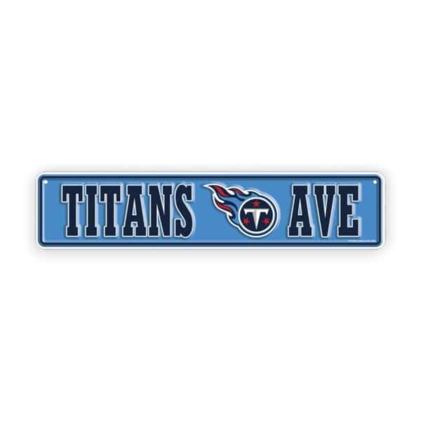 Tennessee Titans Rectangle
  Sign Metal