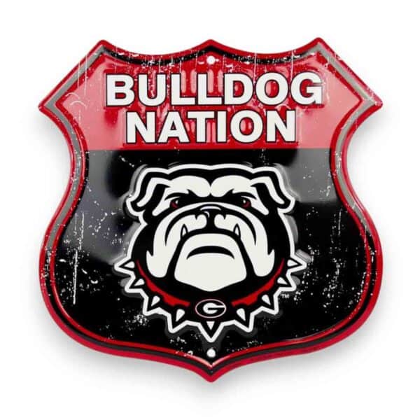 Georgia Bulldogs Shield Sign