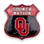Oklahoma Sooners Shield Sign