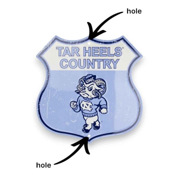 Tar Heels Shield Sign
