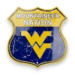 WVU Shield Sign