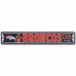 Denver Broncos Metal Street Sign