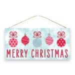 Pink Merry Christmas Sign