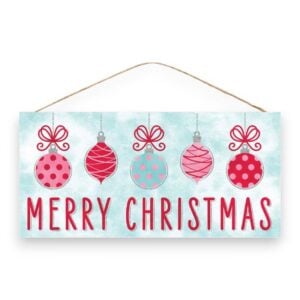 Pink Merry Christmas Sign