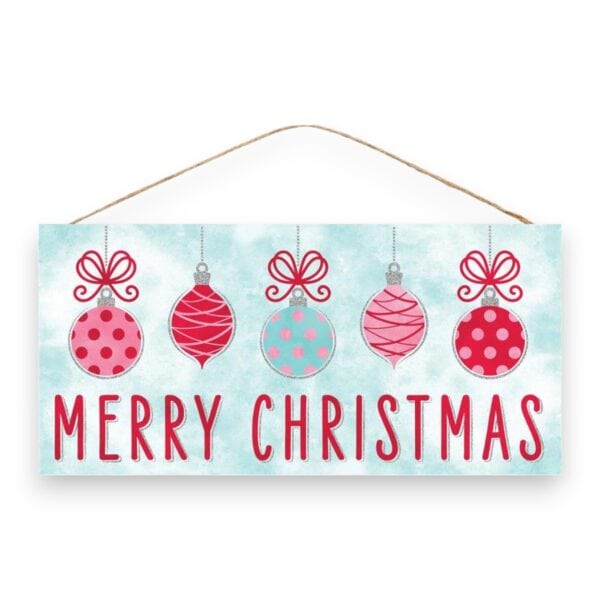 Pink Merry Christmas Sign