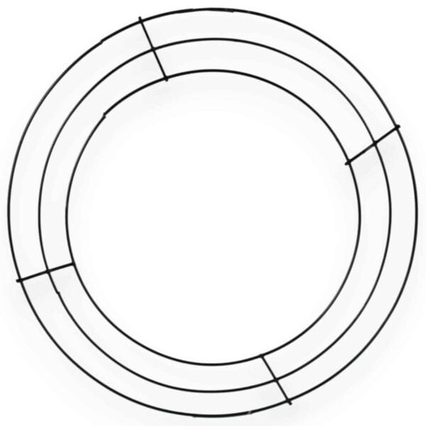 10" Black Wire Wreath Frame