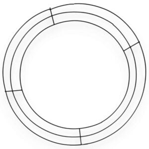 12" Black Wire Wreath Frame