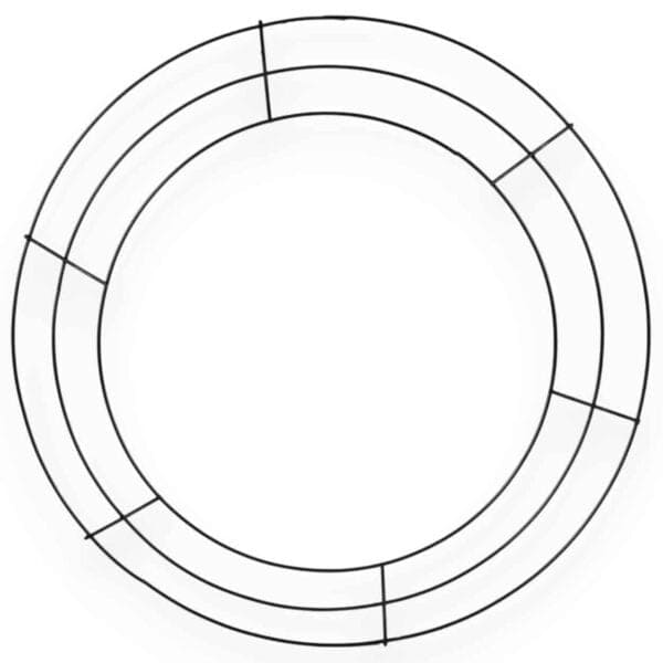 14" Black Wire Wreath Frame