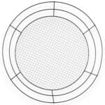 16" Black Mesh Wire Wreath Frame