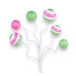 Pink Light Green Ball Pick
