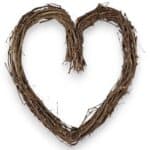 12" Heart Grapevine Wreath Form