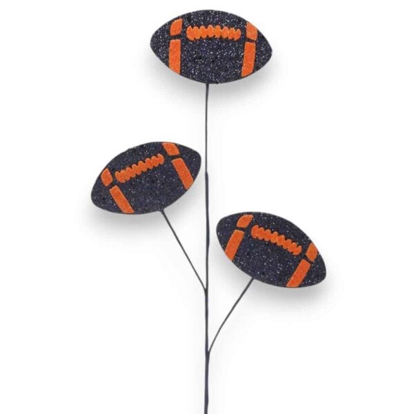 Navy Orange Football Spray