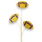 Yellow Purple Football Spray