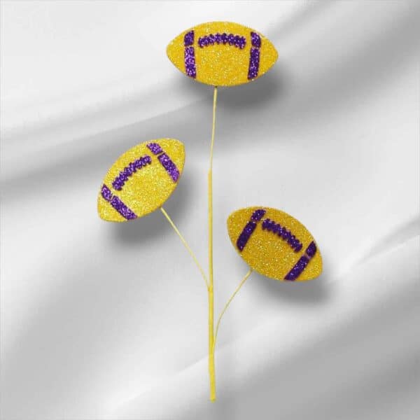 Yellow Purple Football Spray