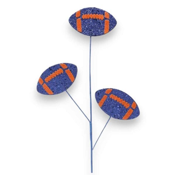 Blue Orange Football Spray