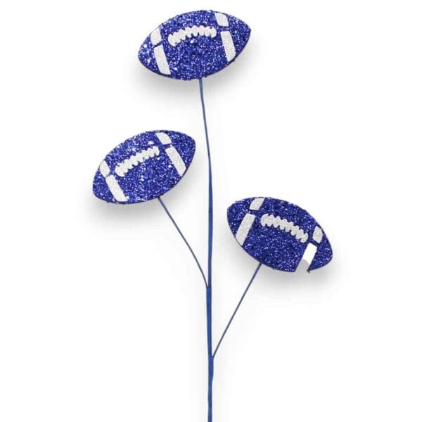 Blue White Football Spray