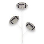 Silver Navy Football Spray