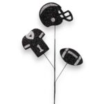 Black Silver Football Pick