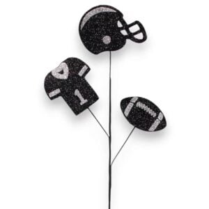 Black Silver Football Pick