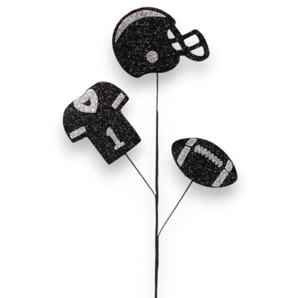Black Silver Football Pick