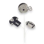 Navy Silver Tri Football Pick