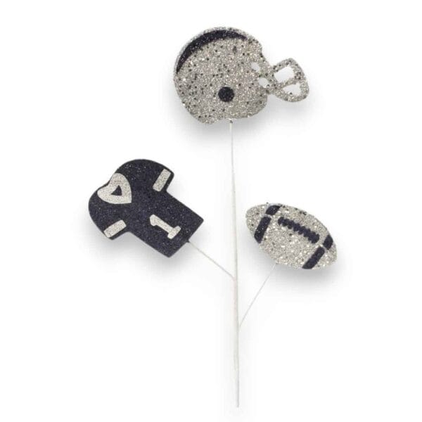 Navy Silver Tri Football Pick
