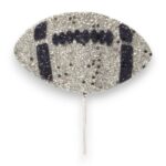 Navy Silver Football Helmet Pick