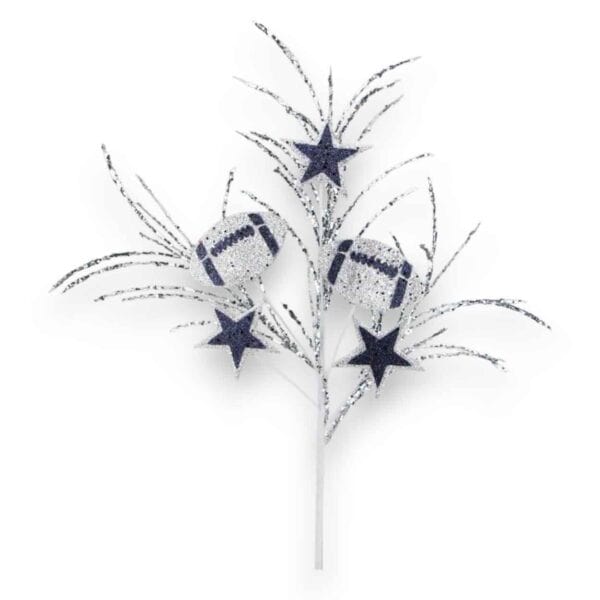 Navy Silver Football Spray