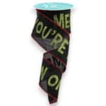 Green Black Monster Ribbon