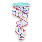 1.5? Christmas Lights Ribbon – 10 yards