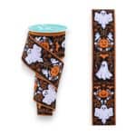 Black Ghost Pumpkin Ribbon