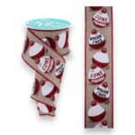 2.5" Natural Fishing Bobber Ribbon - 10 yards