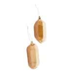 Gold Gem Ornaments, Set of 2