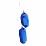 Blue Gem Ornaments, Set of 2