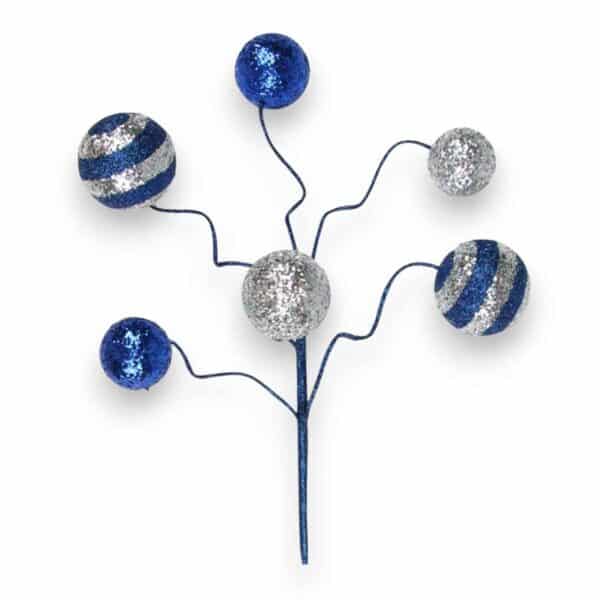 Blue Silver Ball Pick