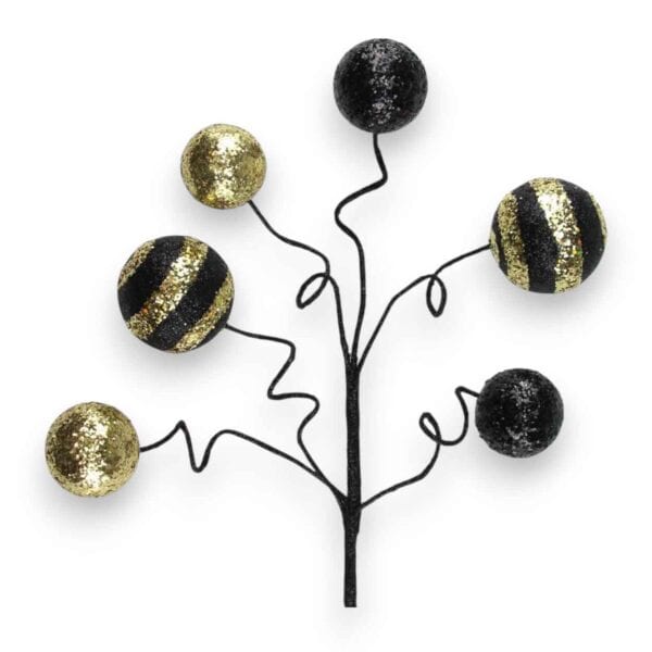 Gold Black Ball Pick