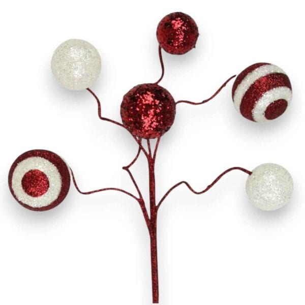 Crimson White Ball Pick