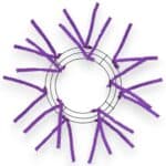 10-20" Purple Wire Wreath Frame