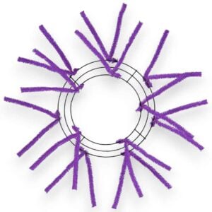 10-20" Purple Wire Wreath Frame