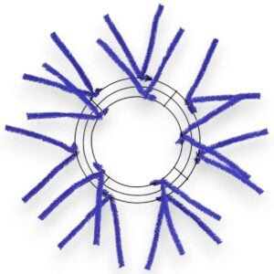 10-20" Blue Wire Wreath Frame