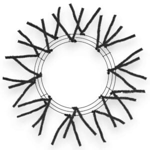 15-24" Black Wire Wreath Frame