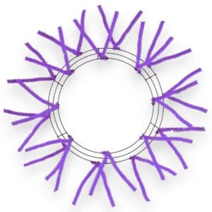 15-24" Purple Wire Wreath Frame